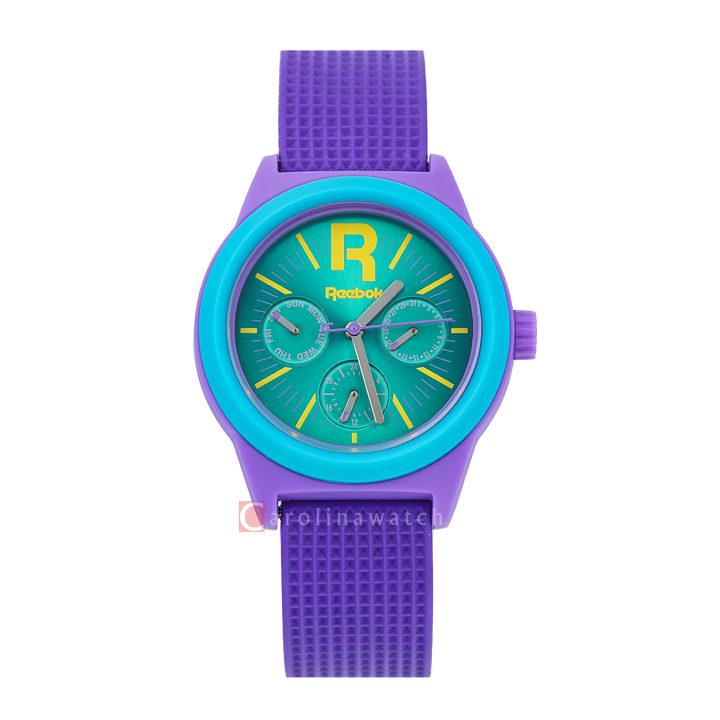 Jam Tangan REEBOK RCCRDL5PUPTTY Women Green Dial Purple Rubber Strap