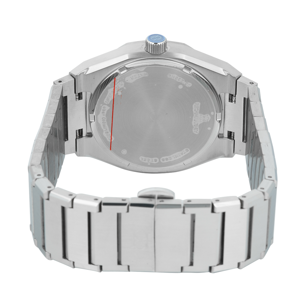 Jam Tangan Regan Harney RH002-02 Men Grey Dial Stainless Steel Strap