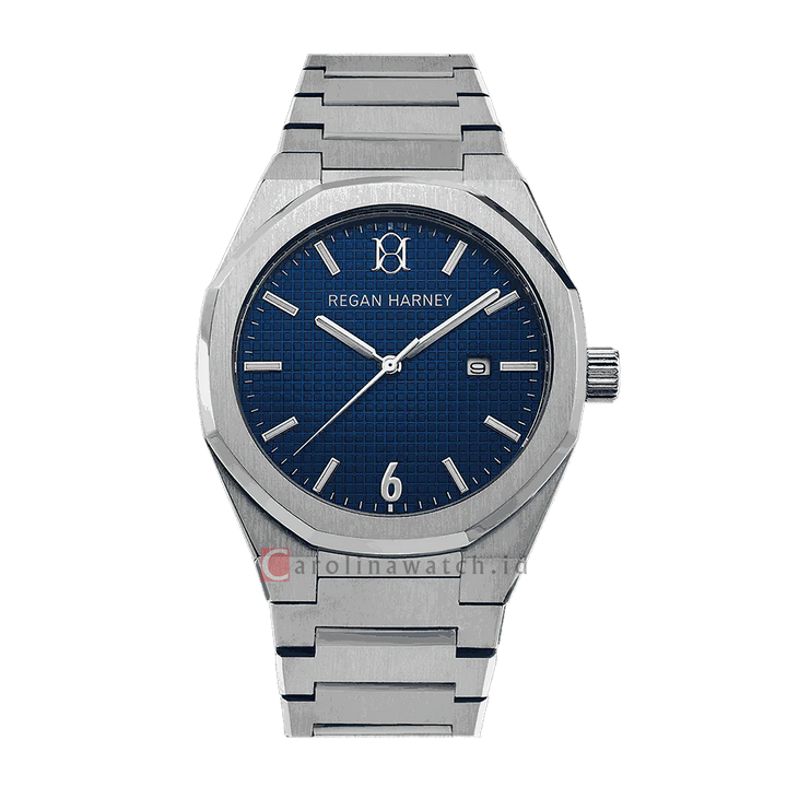 Jam Tangan Regan Harney RH002-03 Men Blue Dial Stainless Steel Strap