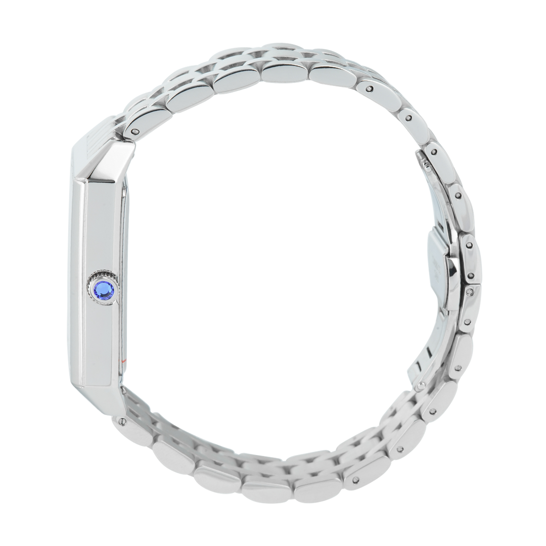 Jam Tangan Regan Harney IRIS RH005-01 Women Tank Silver Dial Stainless Steel Strap