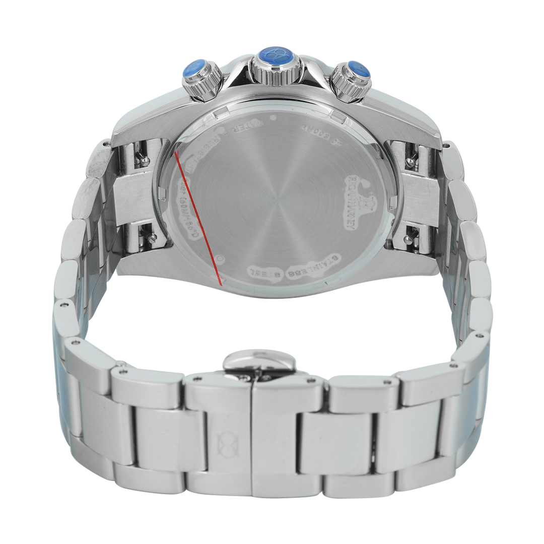 Jam Tangan Regan Harney SPRINTER RH008-02 Men Silver White Dial Stainless Steel Strap
