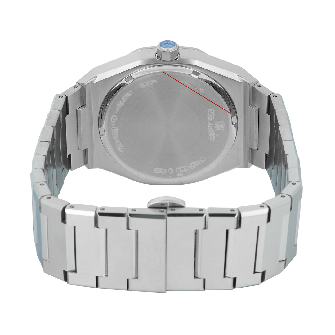 Jam Tangan Regan Harney MOISSANITE REGAL RH010-02 Men Grey Dial Stainless Steel Strap