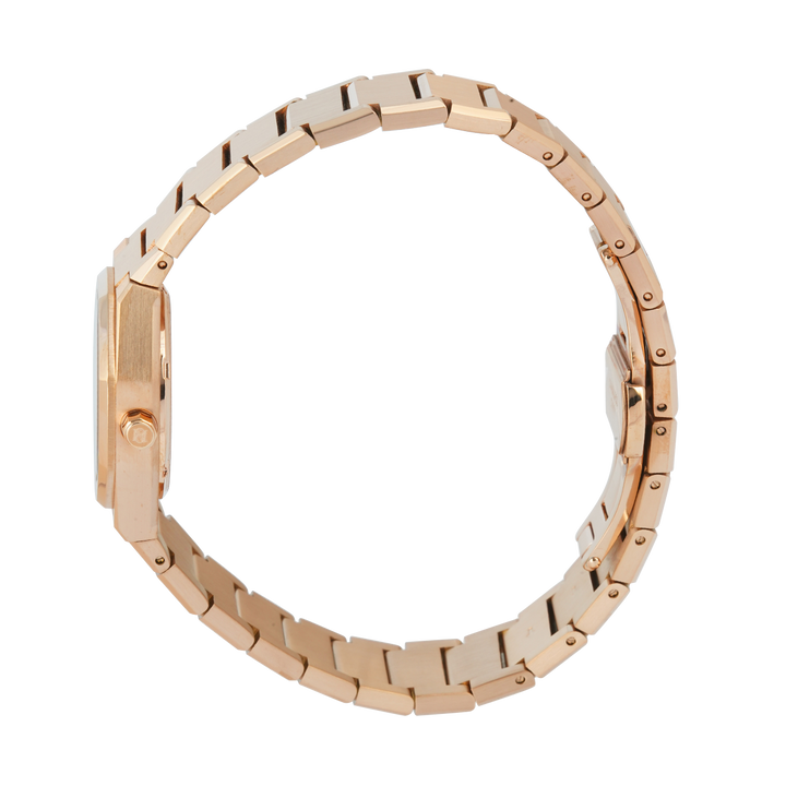 Jam Tangan Regan Harney MINI REGAL RH011-01 Women Black Dial Rose Gold Stainless Steel Strap