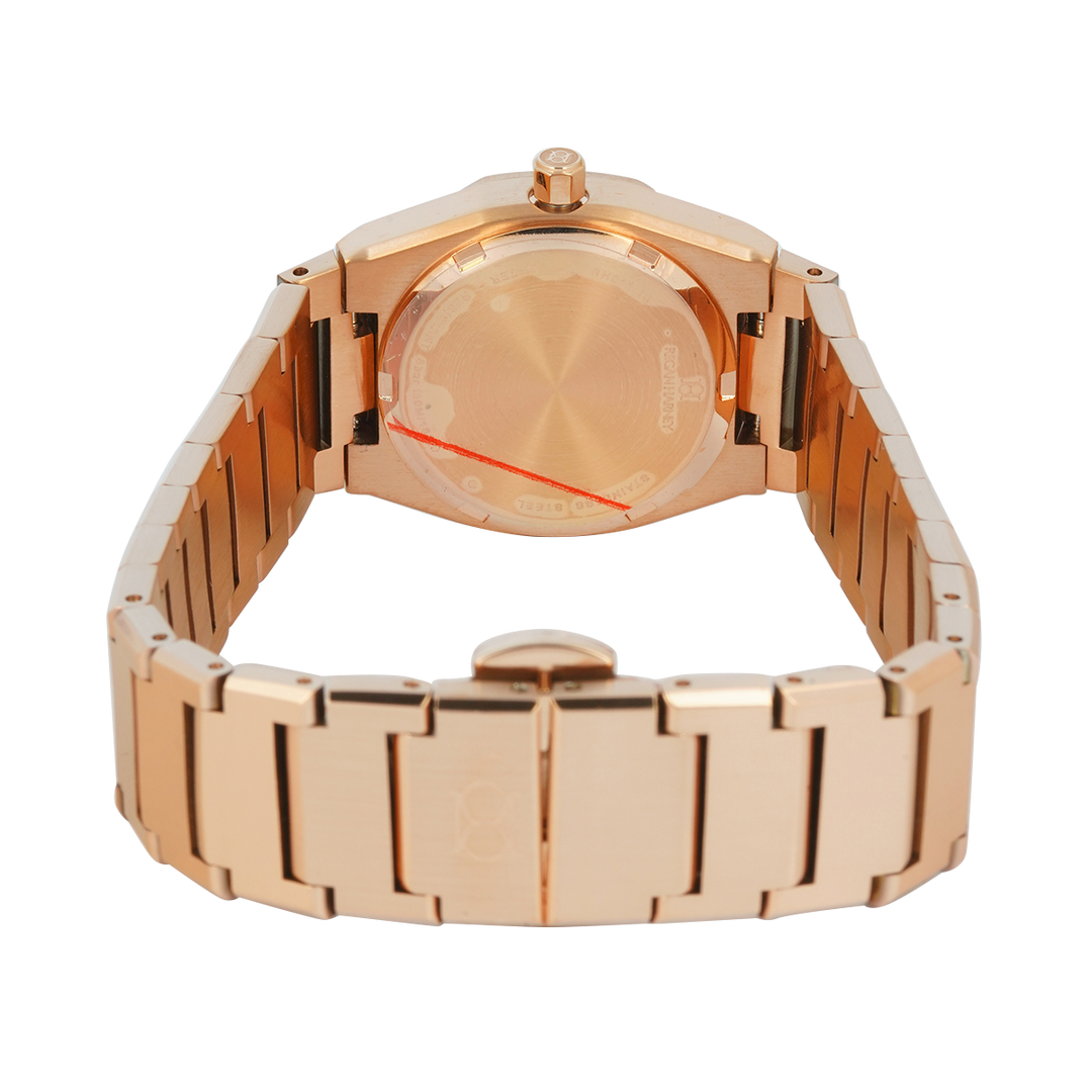Jam Tangan Regan Harney MINI REGAL RH011-02 Women Silver Dial Rose Gold Stainless Steel Strap