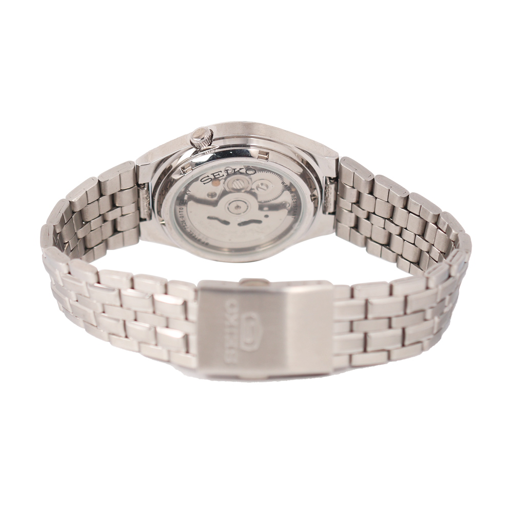 Jam Tangan Seiko 5 SNK315(S) Automatic Men White Dial Stainless Steel Strap