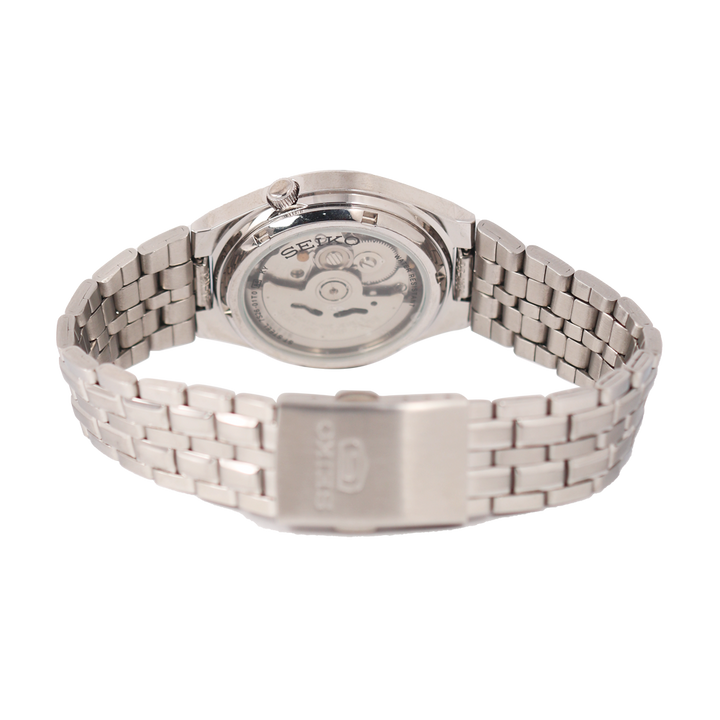 Jam Tangan Seiko 5 SNK315(S) Automatic Men White Dial Stainless Steel Strap