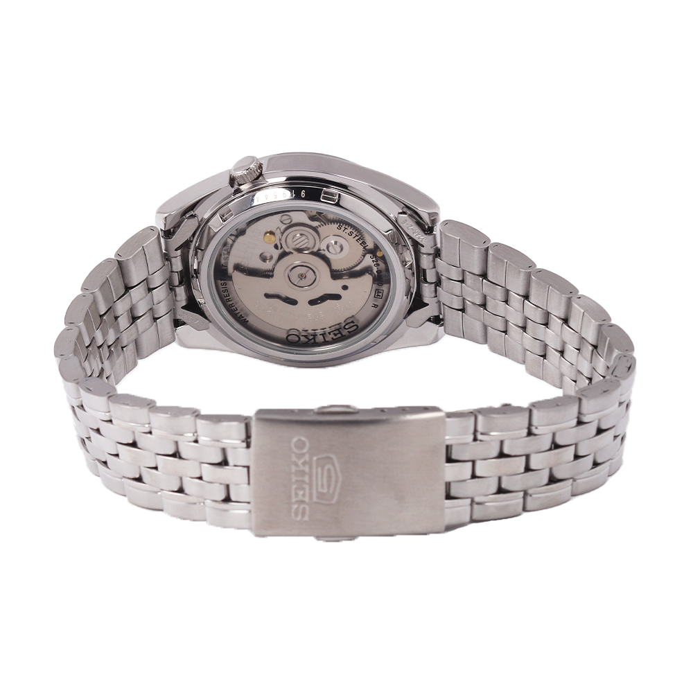 Jam Tangan Seiko 5 SNK361K1 Automatic Men Black Dial Stainless Steel Strap