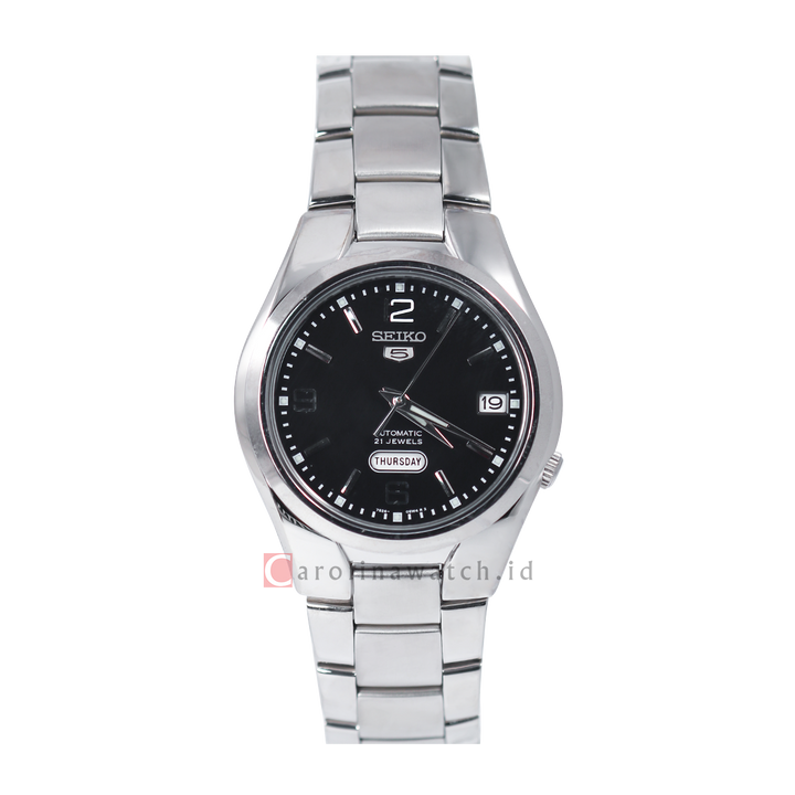 Jam Tangan Seiko 5 SNK623K1 Automatic Black Dial Stainless Steel Strap