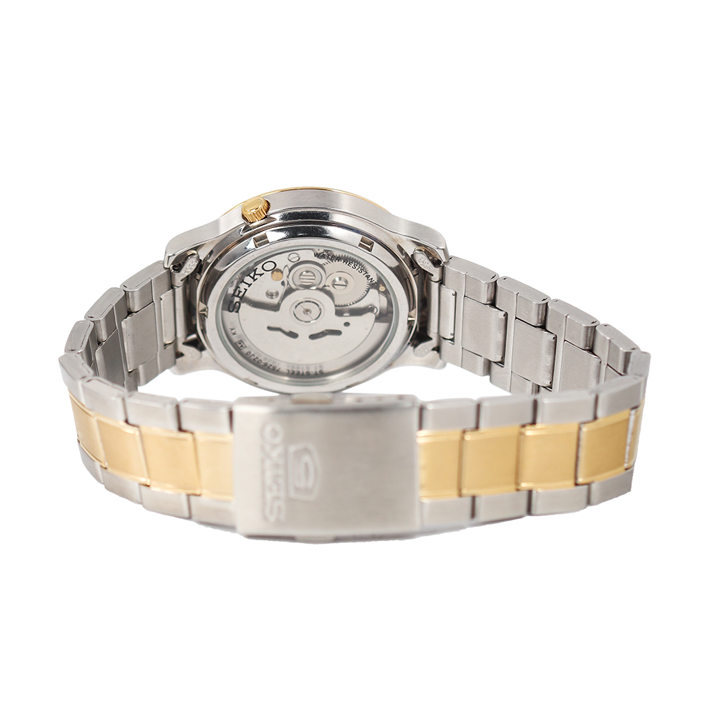 Jam Tangan Seiko 5 Gent SNK790 Automatic Men Silver Dial Dual Tone Stainless Steel Strap