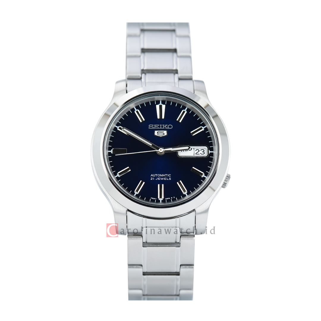 Jam Tangan Seiko 5 Sports SNK793K1 Automatic Men Blue Dial Stainless Steel Strap