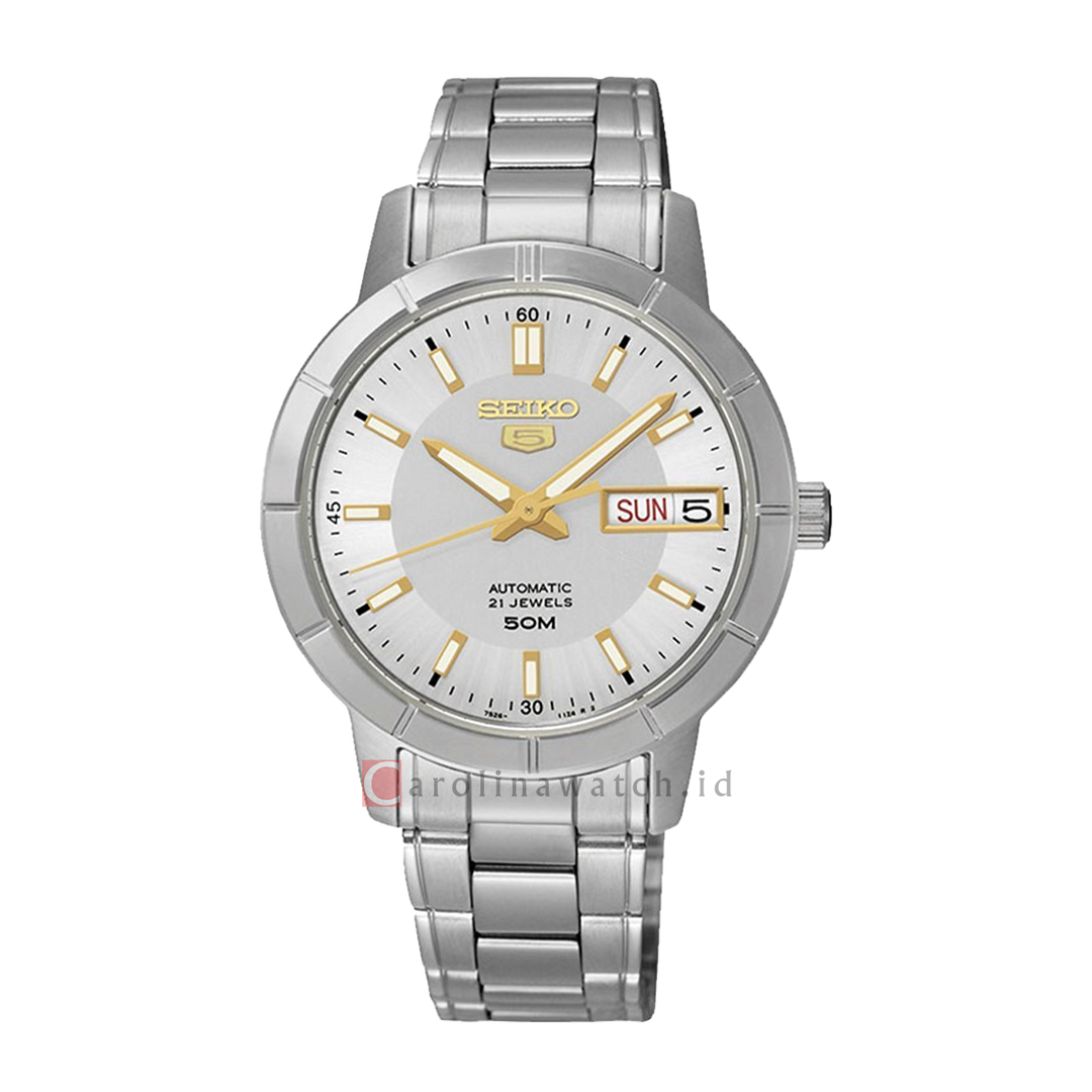 Jam Tangan Seiko 5 Sports SNK897K1 Automatic Women Silver Dial Stainless Steel Strap