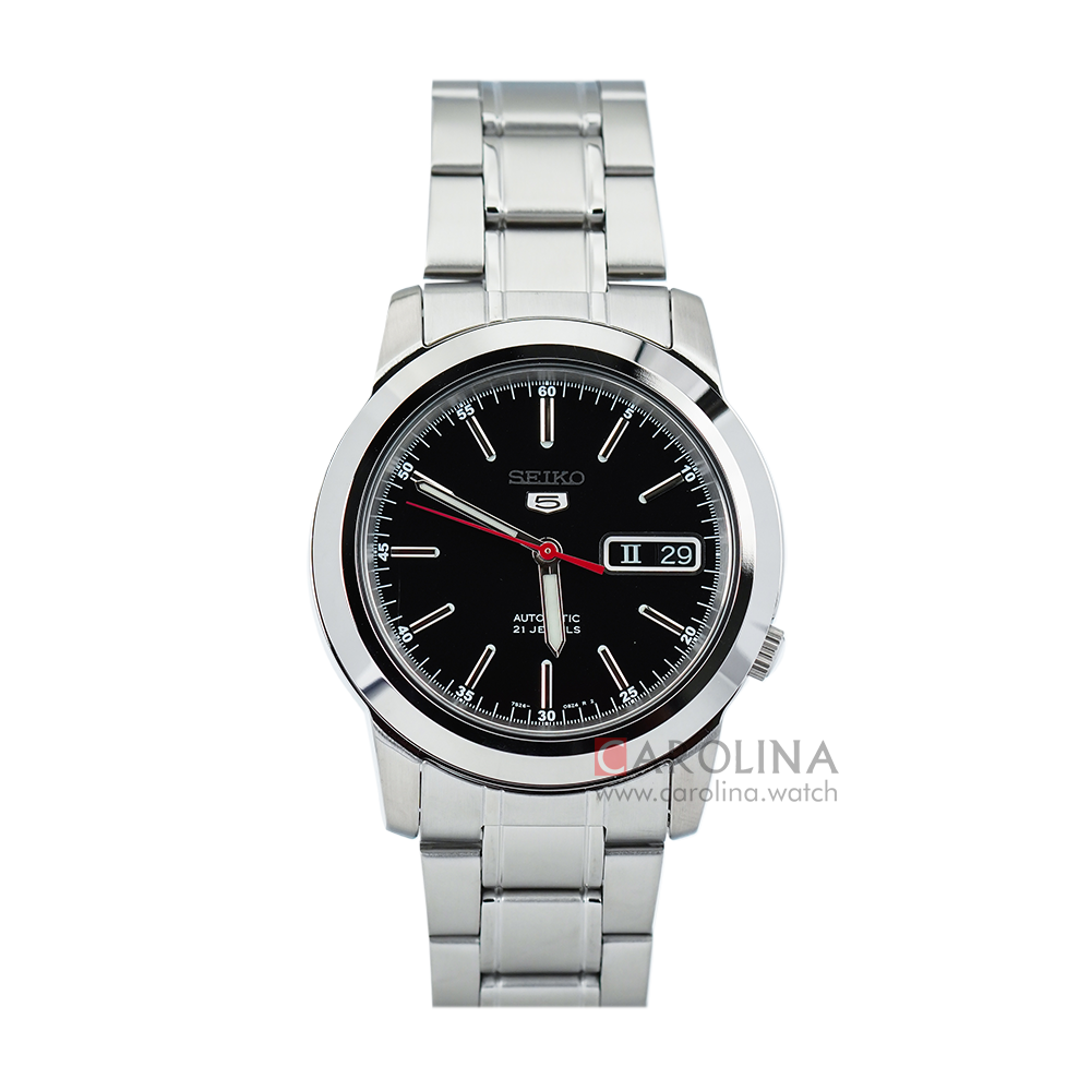 Jam Tangan Seiko 5 Sports SNKE53K1 Automatic Men Black Dial Stainless Steel Strap