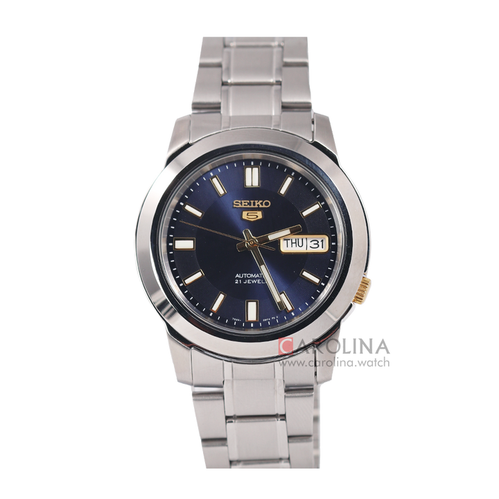Jam Tangan Seiko 5 SNKK11K1 Automatic Men Blue Dial Stainless Steel Strap