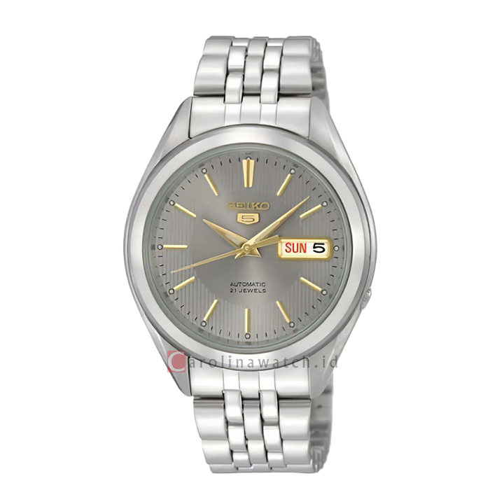 Jam Tangan Seiko 5 Sports SNKL19K1 Automatic Men Grey Sunburst Dial Stainless Steel Strap