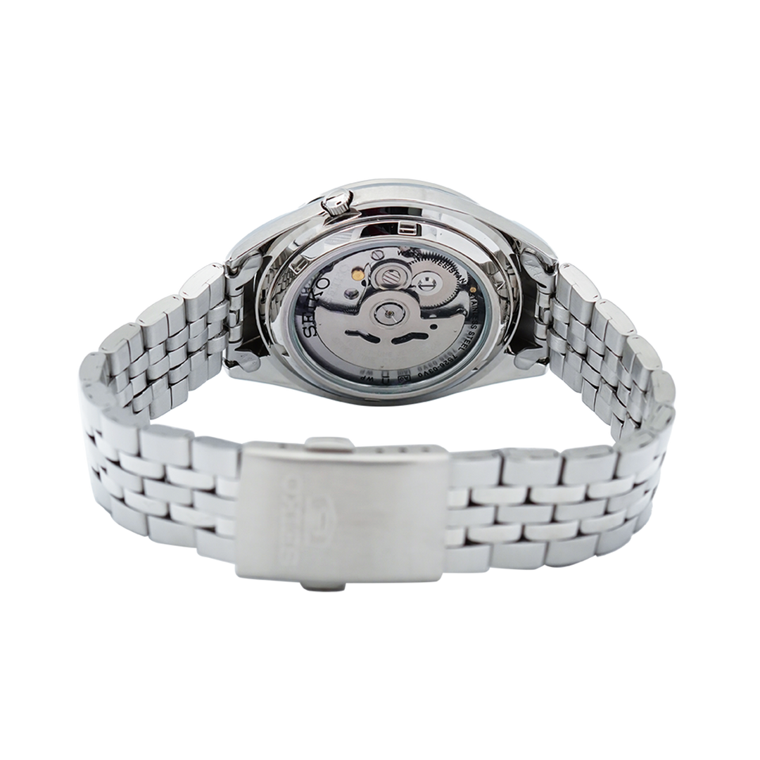Jam Tangan Seiko 5 Sports SNKL19K1 Automatic Men Grey Sunburst Dial Stainless Steel Strap