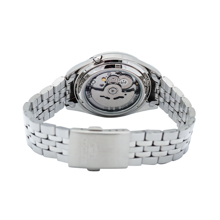 Jam Tangan Seiko 5 Sports SNKL19K1 Automatic Men Grey Sunburst Dial Stainless Steel Strap