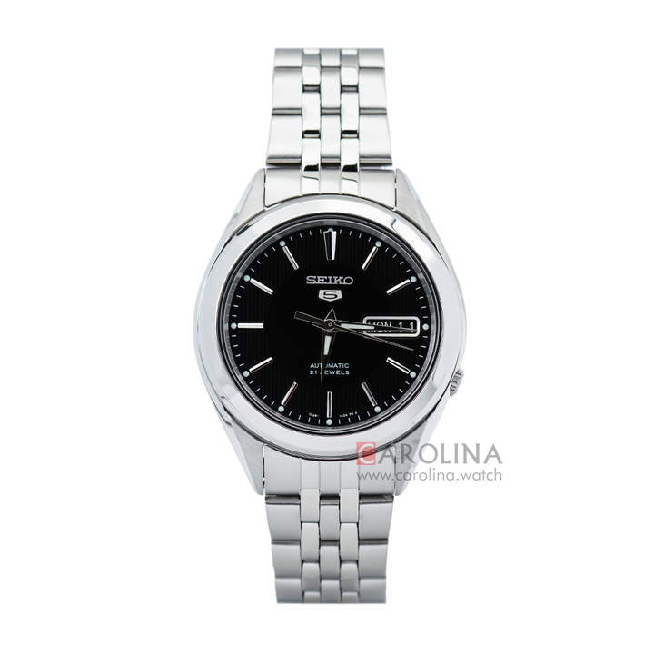 Jam Tangan Seiko 5 Sports SNKL23K1 Automatic Men Black Dial Stainless Steel Strap