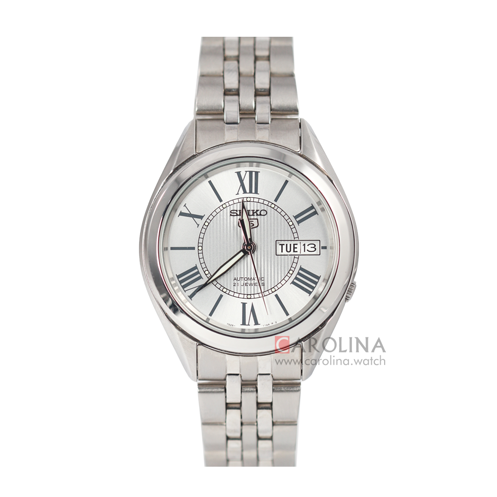 Jam Tangan Seiko 5 Sports SNKL29K1 Automatic Men Silver Dial Stainless Steel Strap
