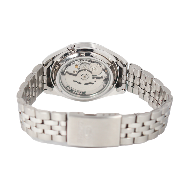 Jam Tangan Seiko 5 Sports SNKL29K1 Automatic Men Silver Dial Stainless Steel Strap