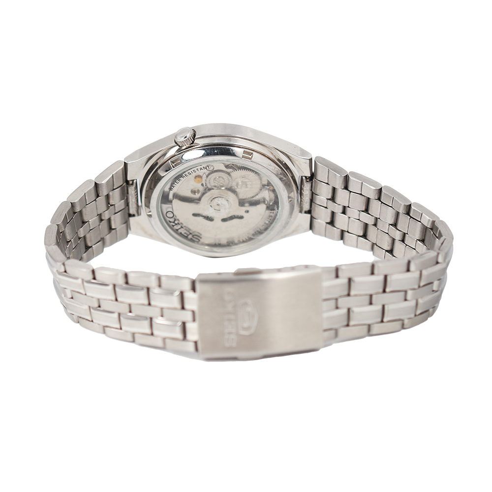 Jam Tangan Seiko 5 Sports SNKL59 Automatic Men Silver Dial Stainless Steel Strap