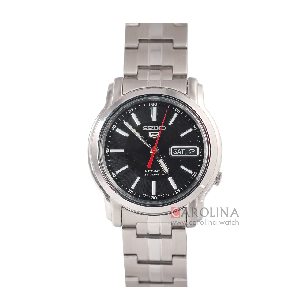 Jam Tangan Seiko 5 Sports SNKL83 Automatic Men Black Dial Stainless Steel Strap