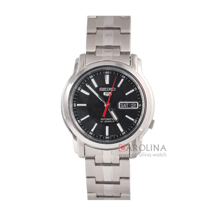 Jam Tangan Seiko 5 Sports SNKL83 Automatic Men Black Dial Stainless Steel Strap