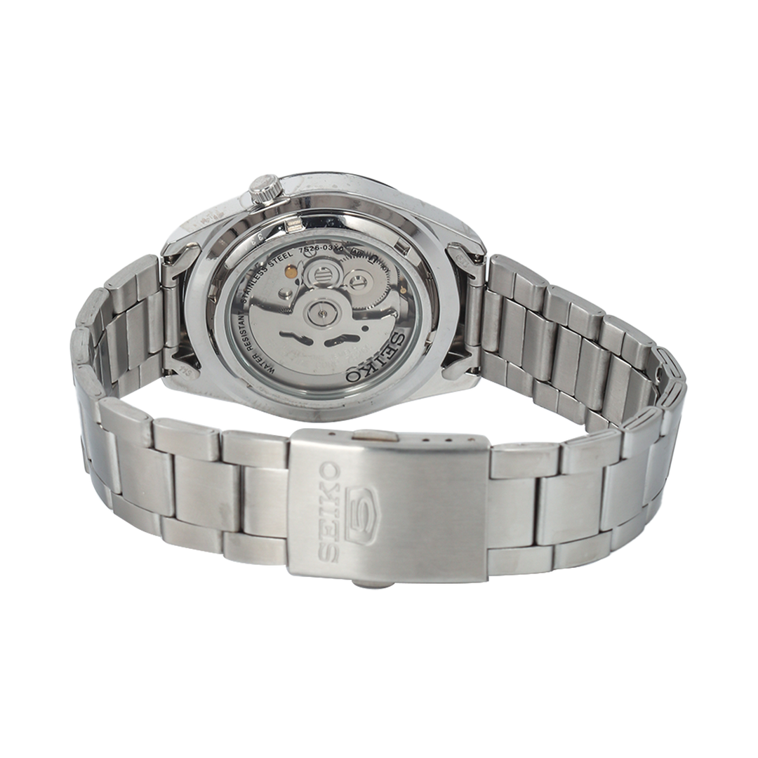 Jam Tangan Seiko 5 Sports SNKM69K1 Automatic Men Black Dial Stainless Carolina Watch