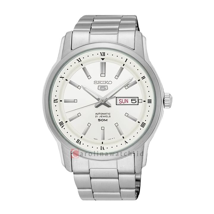 Jam Tangan Seiko 5 Sports SNKP09K1 Automatic Silver Dial Stainless Steel Strap