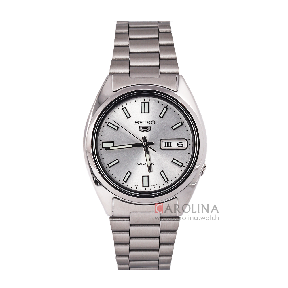 Jam Tangan Seiko 5 SNXS73K1 Men Automatic Silver Dial Stainless Steel Strap