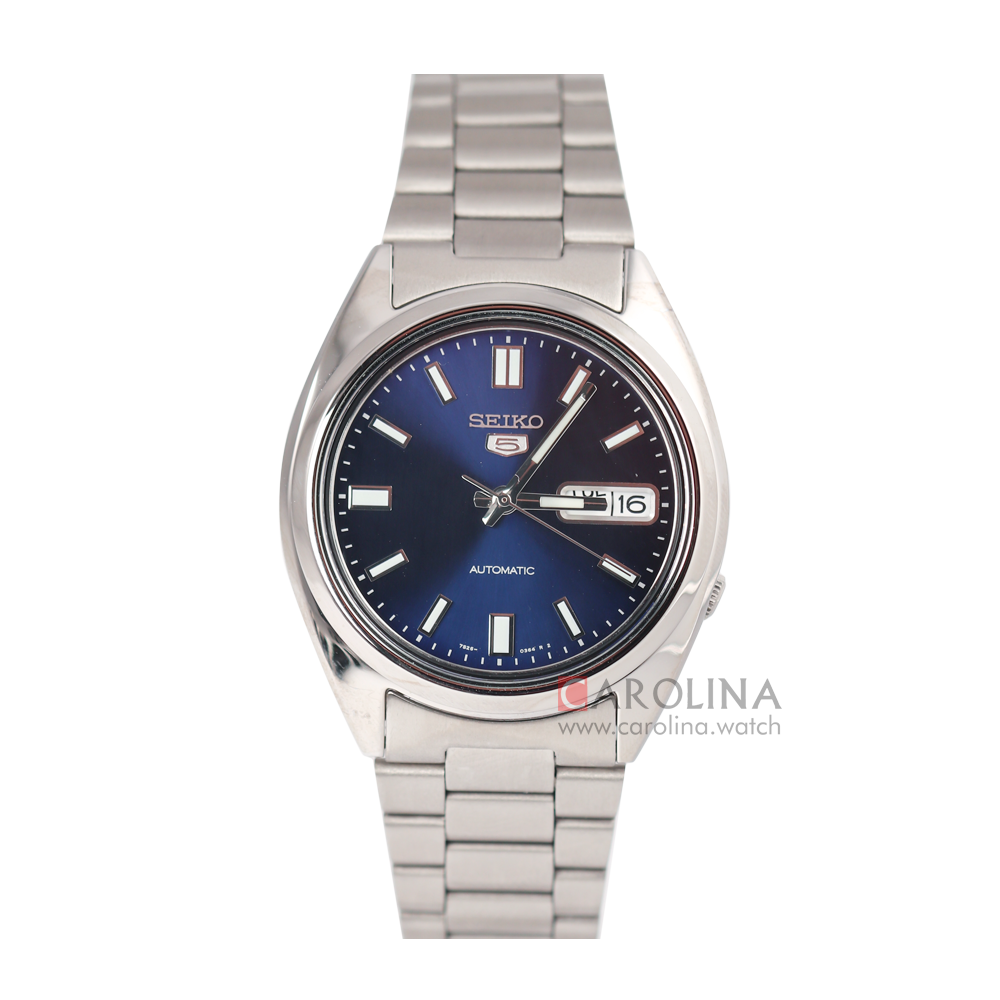 Jam Tangan Seiko 5 SNXS77K1 Automatic Men Blue Dial Stainless Steel Strap