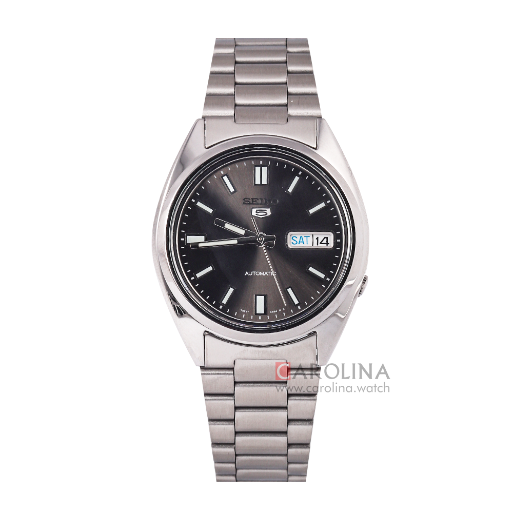 Jam Tangan Seiko 5 SNXS79K1 Automatic Men Black Dial Stainless Steel Strap