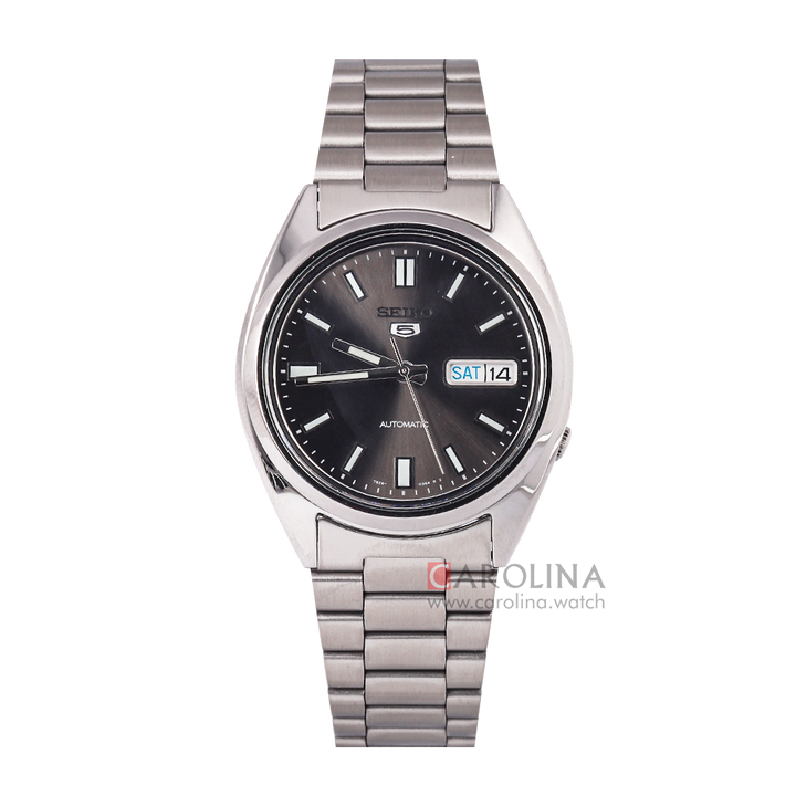 Jam Tangan Seiko 5 SNXS79K1 Automatic Men Black Dial Stainless Steel Strap