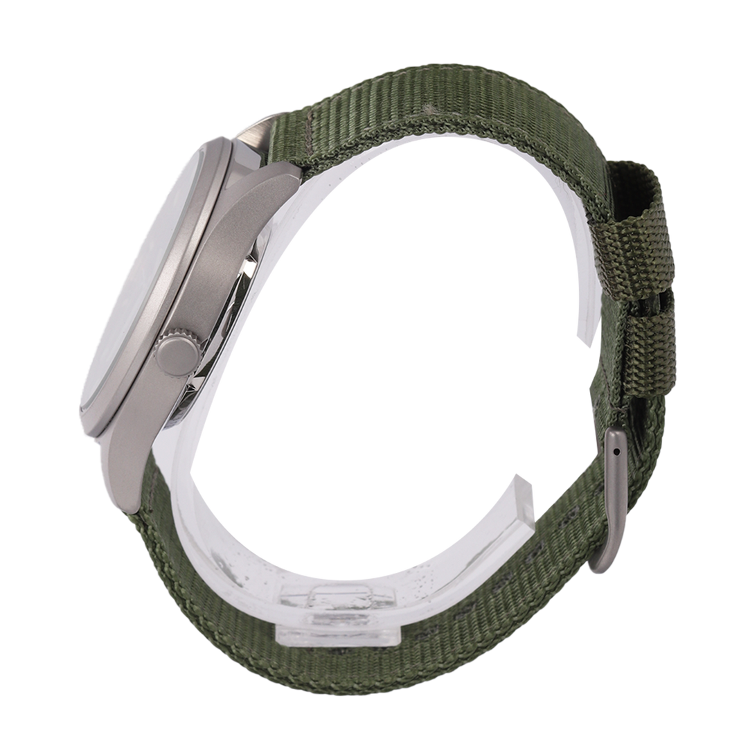 Jam Tangan Seiko 5 Sports SNZG09K1 Men Automatic Black Dial Army Green Nylon Strap