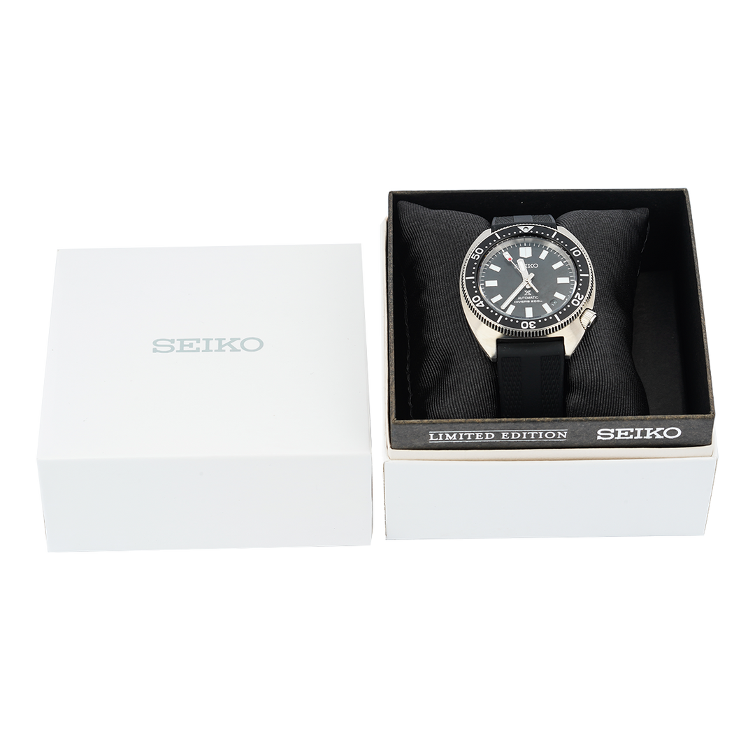 Jam Tangan Seiko Prospex SPB317J1 Heritage Turtle Slim Willard Men Automatic Black Rubber Strap