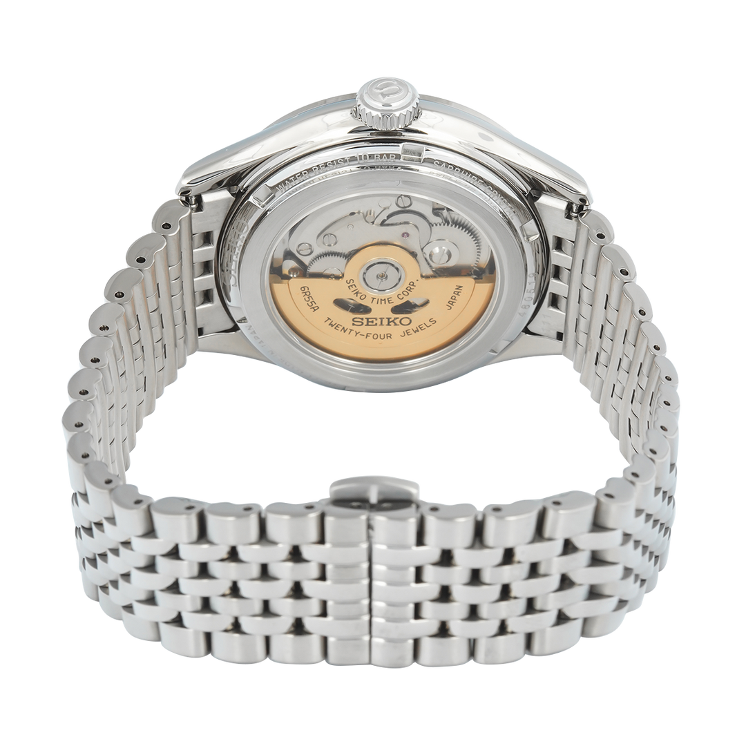 Jam Tangan Seiko Presage Classic SPB525J1 Men Blue Dial Stainless Steel Strap