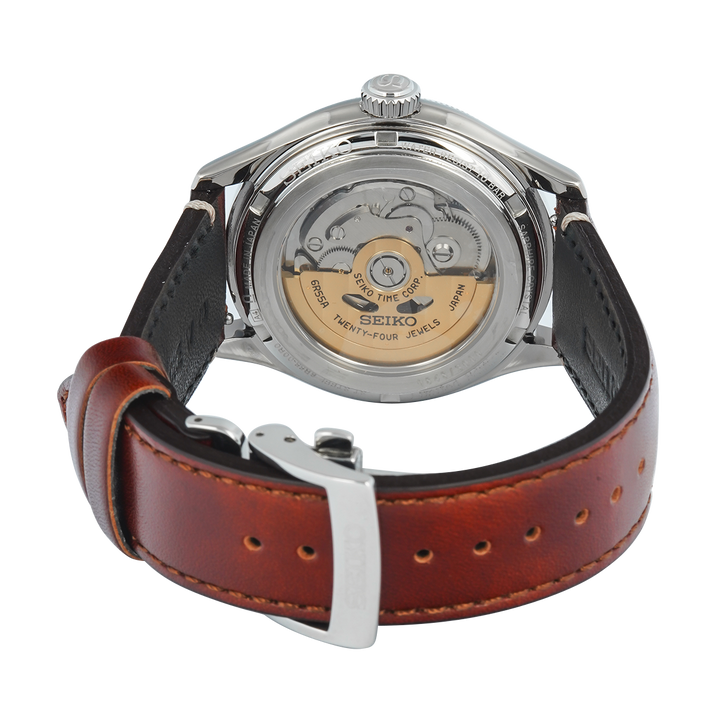 Jam Tangan Seiko Presage Classic SPB529J1 Men Brown Dial Brown Leather Strap Limited Edition