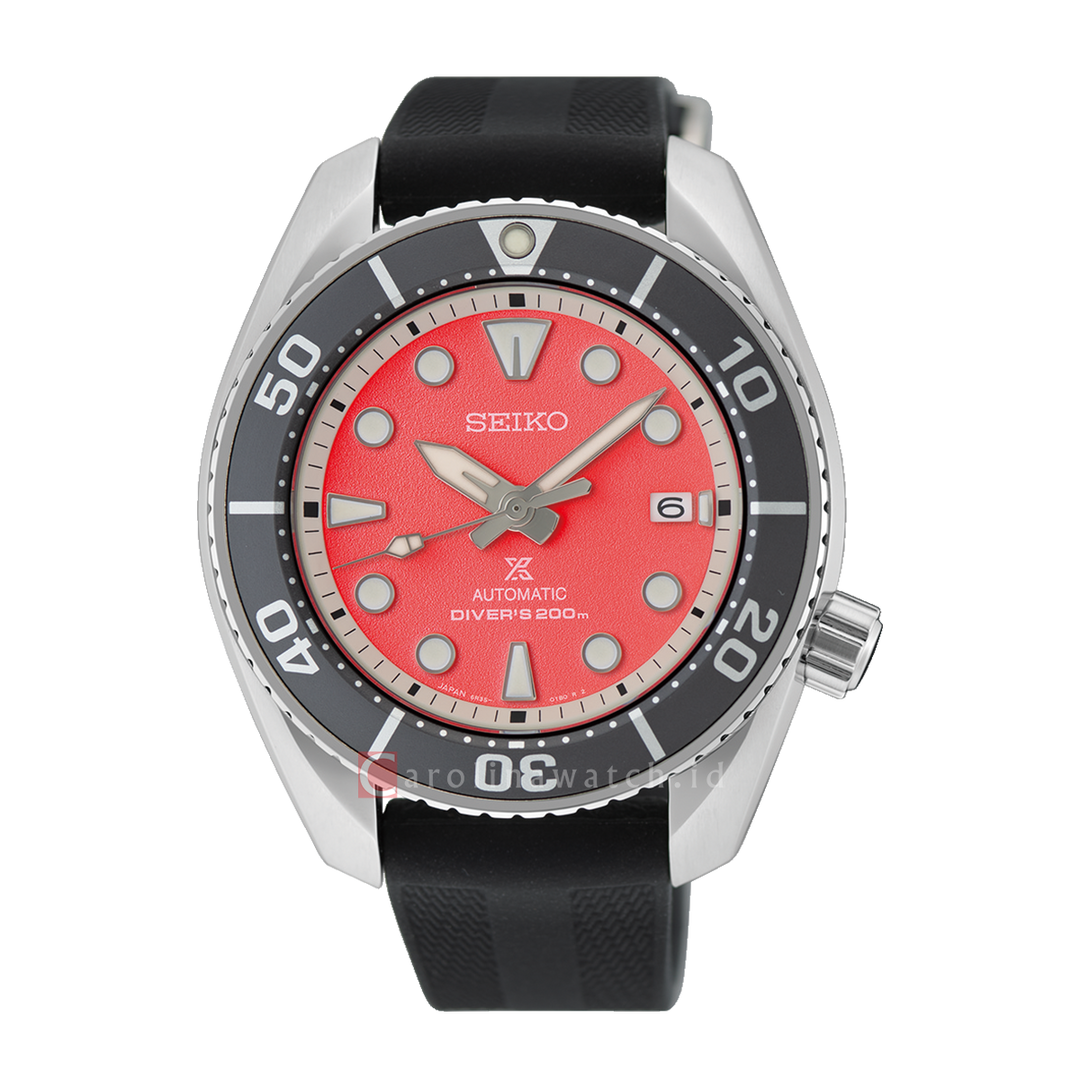 Jam Tangan Seiko Prospex SPB541J1 Sumo 2025 Asia-Pacific Pink Lake Black Silicone Strap Limited Edition