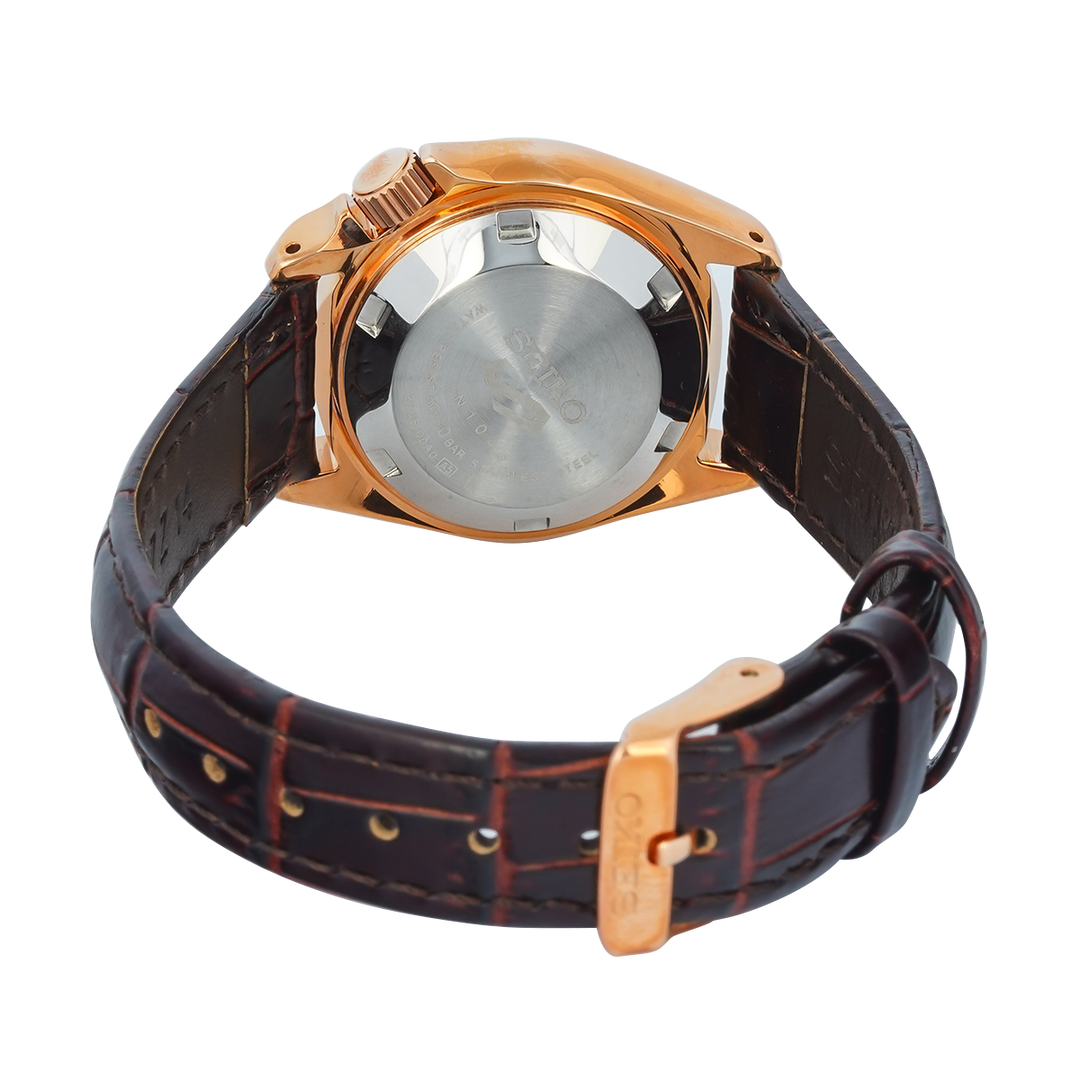 Jam Tangan Seiko 5 Sports SRE006K1 Automatic Women Brown Dial Brown Leather Strap