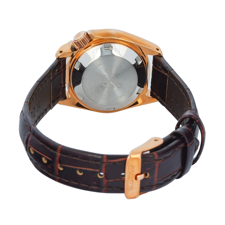 Jam Tangan Seiko 5 Sports SRE006K1 Automatic Women Brown Dial Brown Leather Strap