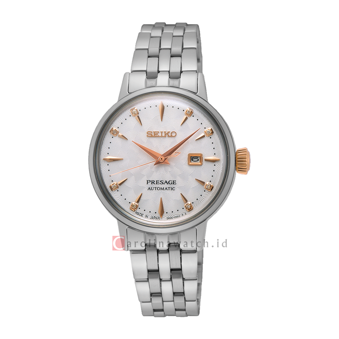 Jam Tangan Seiko Presage Cocktail Time SRE009J1 Automatic Women Analog Dial Stainless Steel Strap