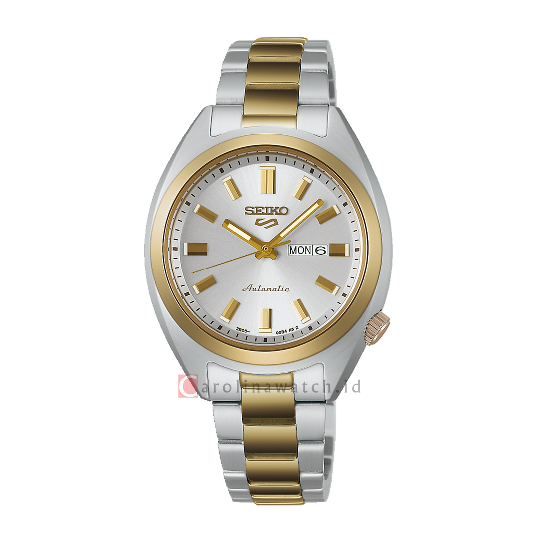 Jam Tangan Seiko 5 Sports Hebitama SRE024K1 Women SNXS Mixed Metal Dial Dual Tone Stanless Steel Strap