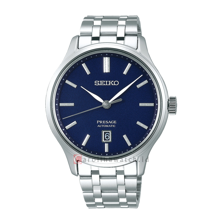 Jam Tangan Seiko Presage SRPD41J1 Zen Garden Men Automatic Blue Dial Stainless Steel Strap