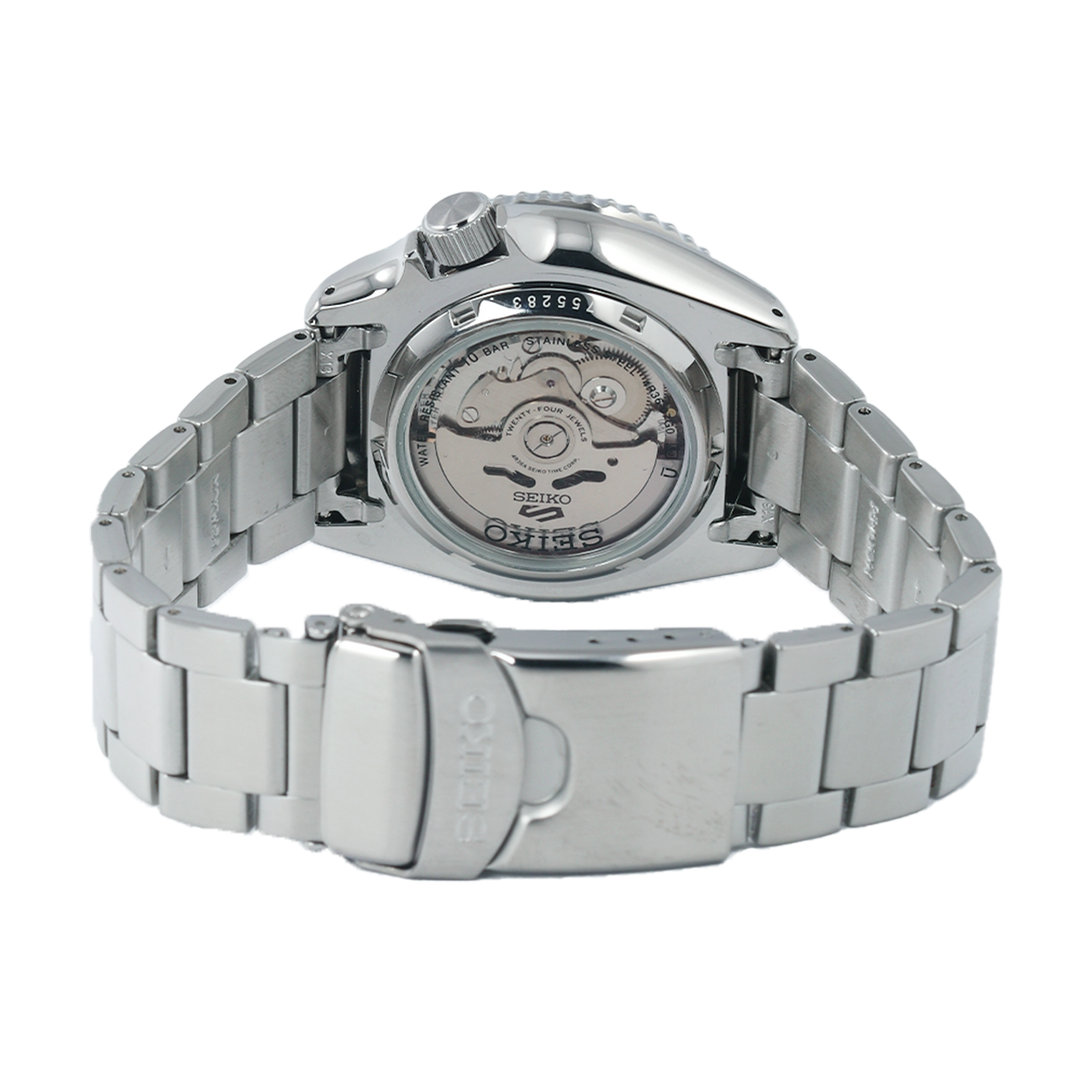 Jam Tangan Seiko 5 Sports SRPD53K1 Men SKX Sports Style Blue "Pepsi" Dial Stainless Steel Strap