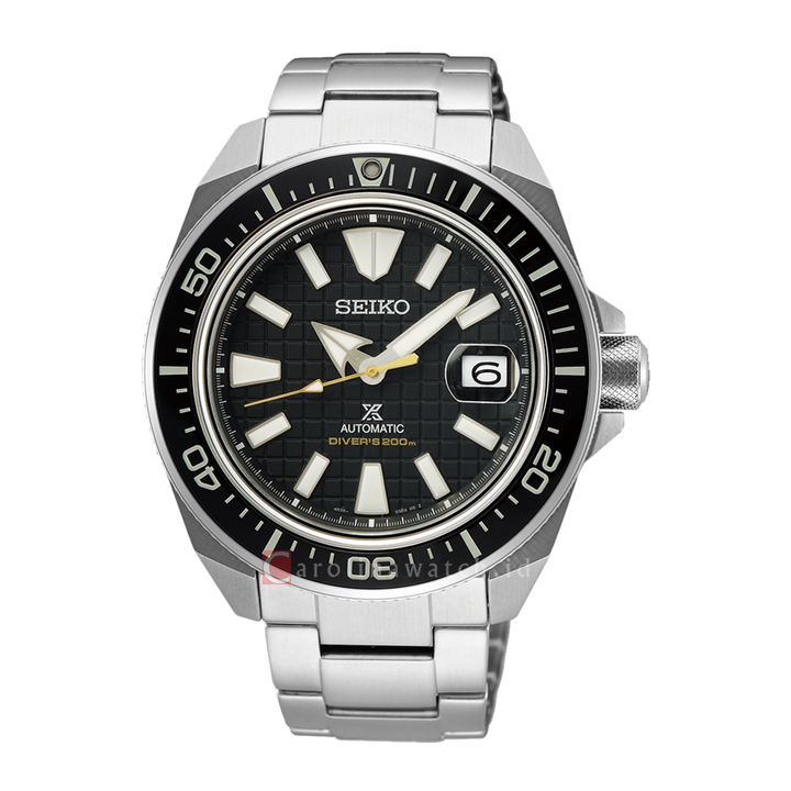 Jam Tangan Seiko Prospex SRPE35K1 Sea King Samurai Automatic Black Dial Stainless Steel Strap