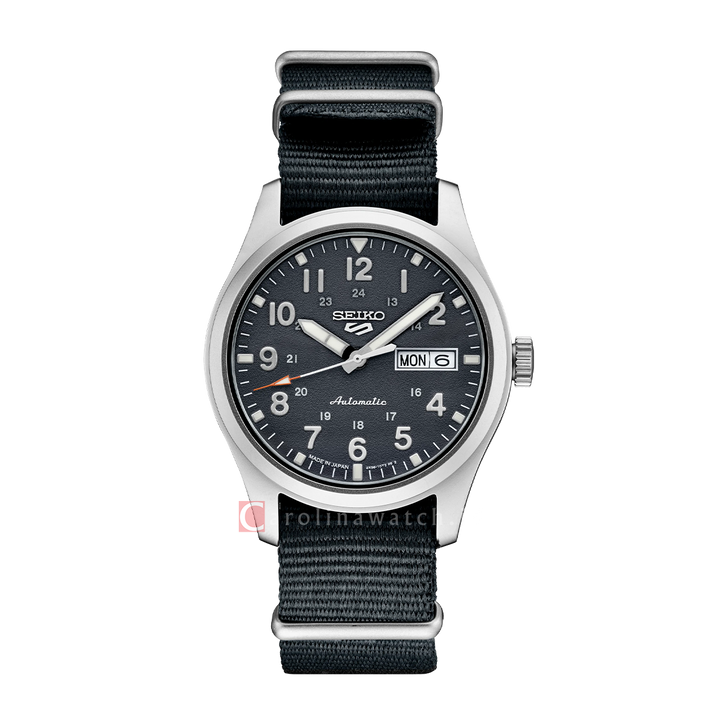 Jam Tangan Seiko 5 Sports SRPG31K1 Field Sports Style Men Automatic Black Dial Black Nylon Strap