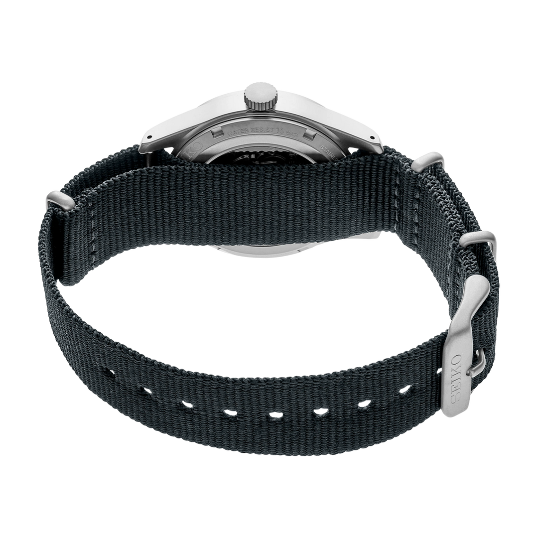 Jam Tangan Seiko 5 Sports SRPG31K1 Field Sports Style Men Automatic Black Dial Black Nylon Strap