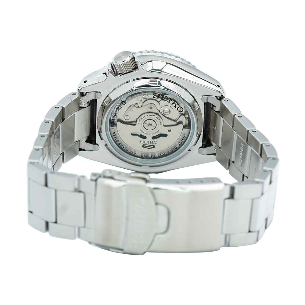 Jam Tangan Seiko 5 SRPG47K1 140th Anniversary Automatic Men Silver Pattern Dial Stainless Steel Strap LIMITED EDITION