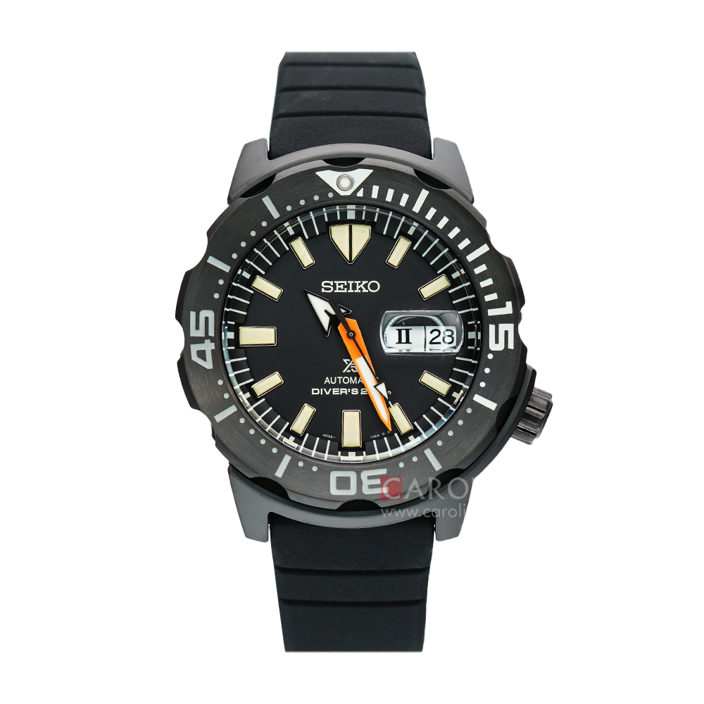 Jam Tangan Seiko Prospex SRPH13K1 The Black Series Monster Automatic Black Dial Black Rubber Strap LIMITED EDITION