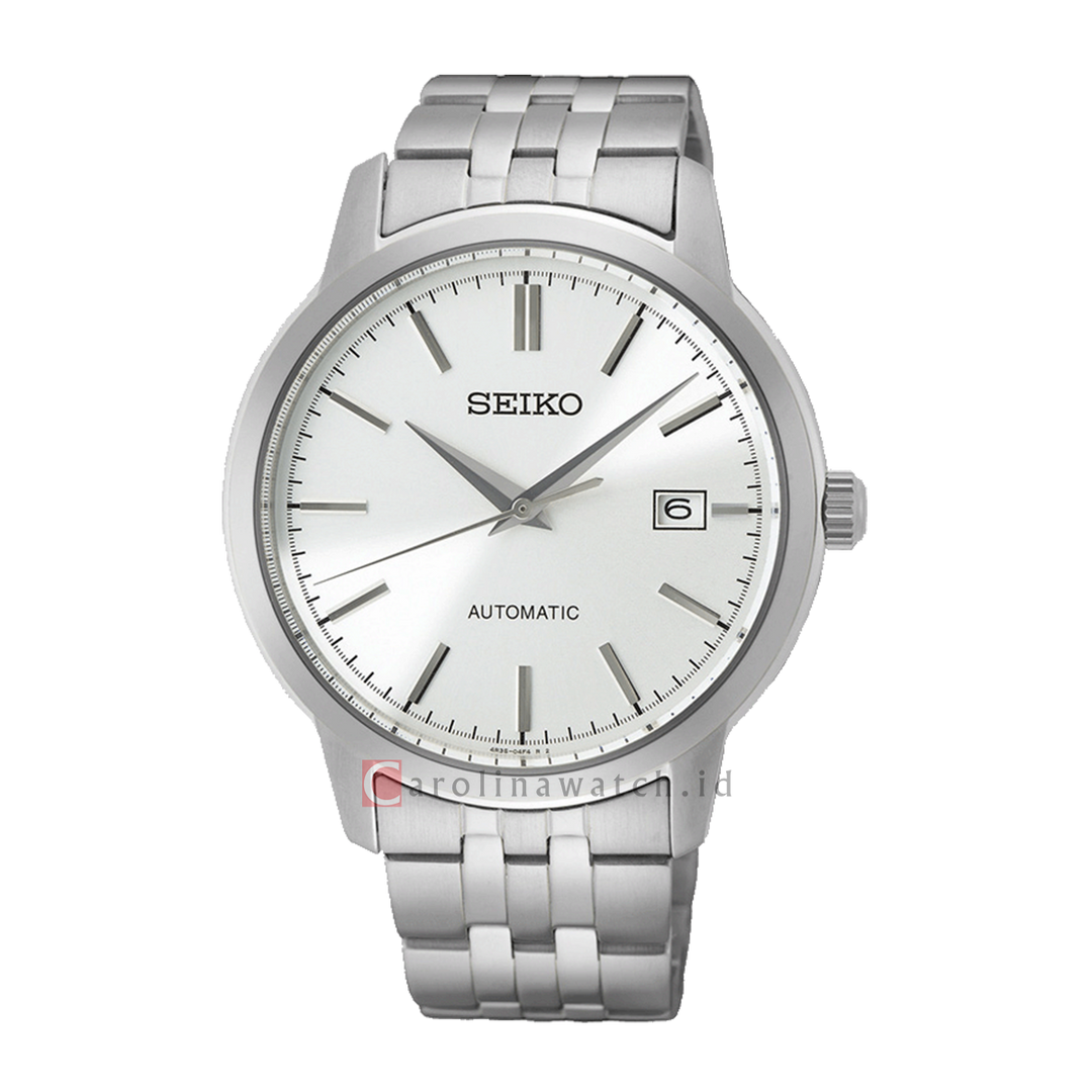 Jam Tangan Seiko Classic SRPH85K1 Discover More Men Automatic White Dial Stainless Steel Strap