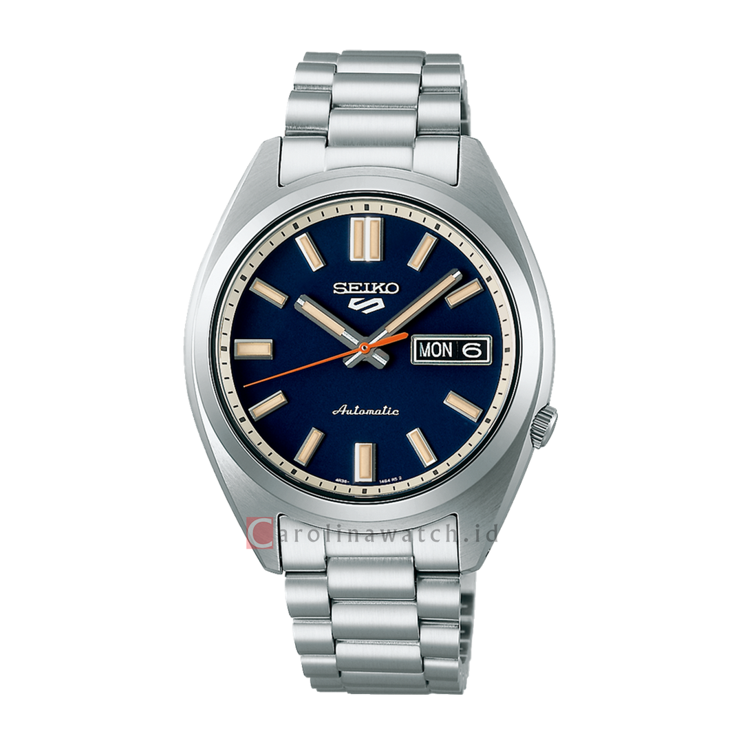 Jam Tangan Seiko 5 Sports SNXS SRPK87K1 Men Automatic Rinse Blue Dial Stainless Steel Strap